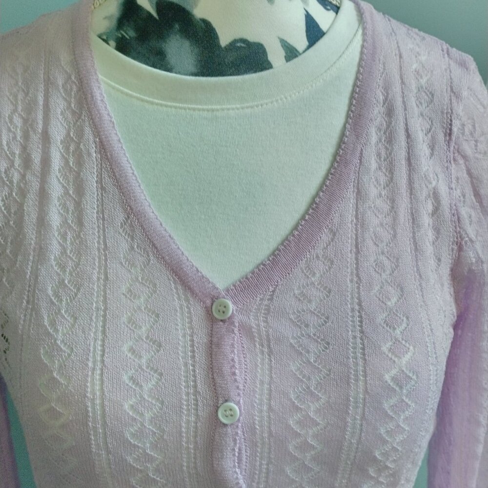 Polo Ralph Lauren Lacey Knit Cardigan, Wool  NEW - Picture 6 of 15